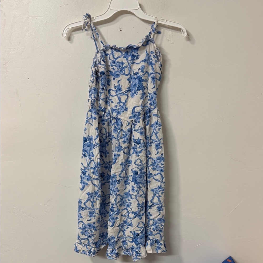 Nordstrom Blue and White Floral Dress